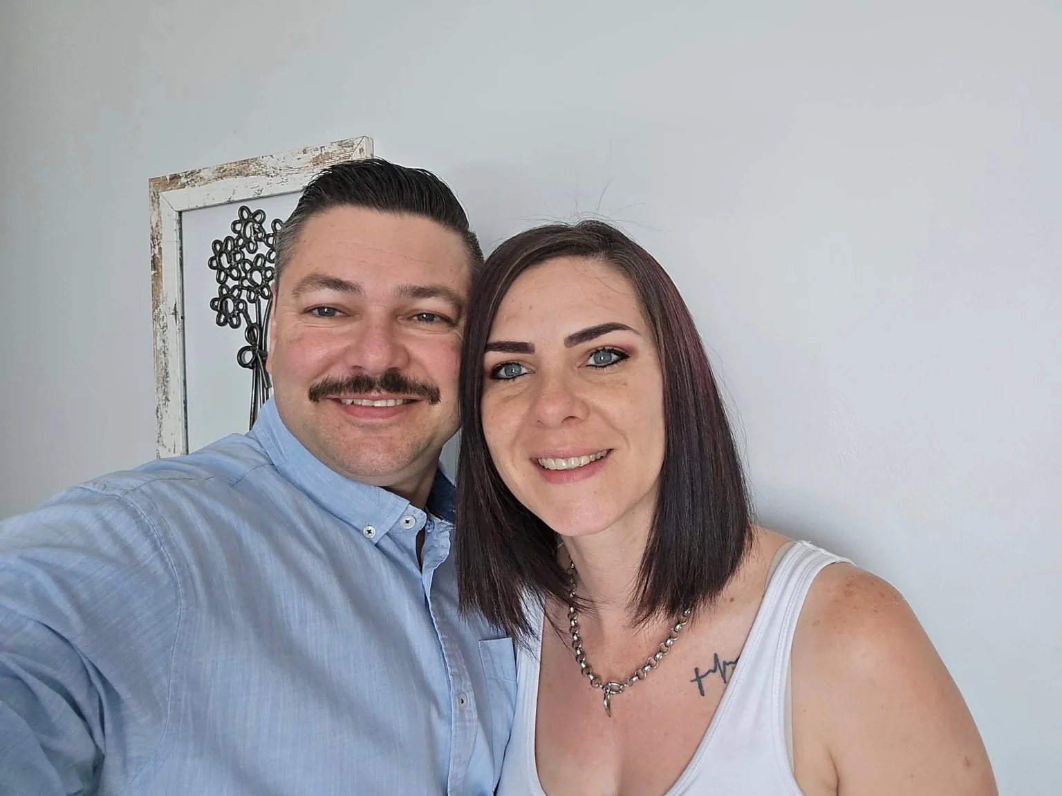 Jaco and Tess smiling together