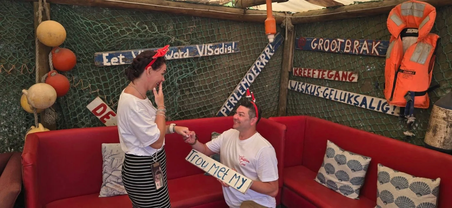 Jaco proposing to Tess